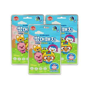 뽀로로 썸머패치 여름필수품 캠핑용품 30매입 x 3개
