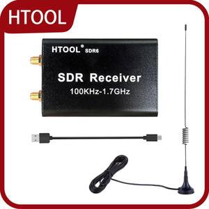 HTOOL RTL-SDR6 수신기 풀 밴드 소프트웨어 신호 라디오 항공 단파 광대역 안정화 도구