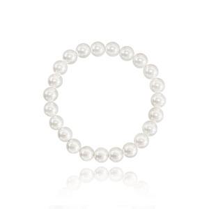 [시후주얼리] 데일리 화이트 진주팔찌 핵진주 8mm 10mm 12mm LB269Bc