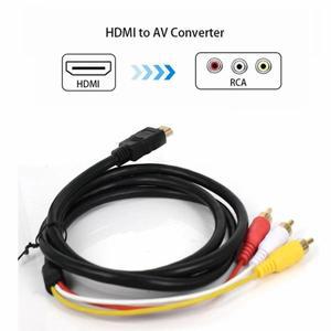 HDMI TV 셋박스 DVD 노트북용 코드 컨버터 어댑터  1.5M RCA  호환 케이블
