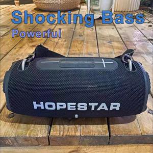 파티 박스 스피커 Hopestar 휴대용 블루투스 초강력 베이스 오디오 라디오 U 디스크 TF 카드 AUX 옥스 무선 HIFI 스테레오 사운드 바 20W