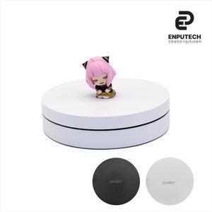 엔퓨텍 360도 무선 턴테이블 자동 회전판 프라모델 피규어 회전테이블 제품 촬영용 전시용