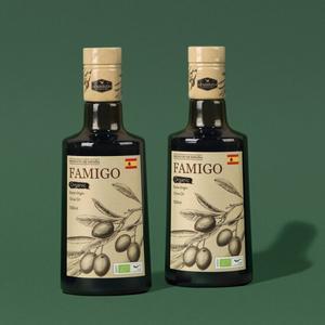[파미고] 유기농 냉압착 엑스트라 버진 올리브 오일 500ml 2병 (체험특가)