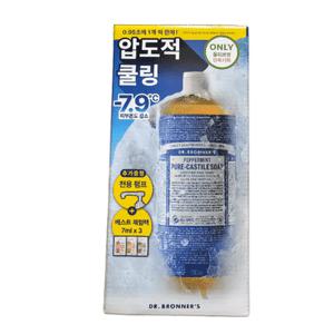 닥터브로너스 퓨어 캐스틸 솝 쿨링 바디워시 페퍼민트 950ml(+전용펌프,체험팩3개)