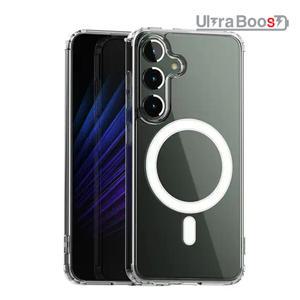 울트라부스트 맥세이프 클리어 케이스+고화질 액정보호 방탄보호필름 Galaxy S24 Plus/S25 Plus