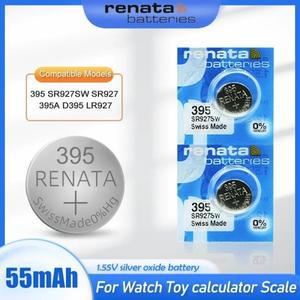 장난감 시계용 실버 산화물 배터리, 스위스 단추 셀 제조, Renata 395 SR927SW AG7 LR927 LR57 399 SP395 L