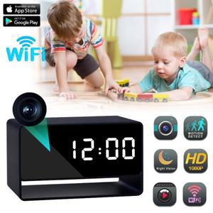 Wifi 무선 미니 알람 시계 카메라 1080P HD APP IR 야간 투시경 DVR 모션