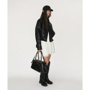 [국내매장판] SUNBURNPROJECT Faux Leather M.O.S Bag, BLACK SBBOAC001BK00F 149182
