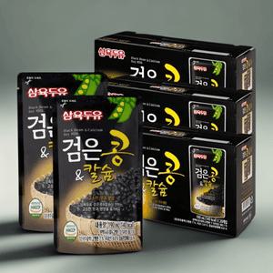 삼육두유 검은콩 칼슘 두유 190ml 60개 파우치 최신제조