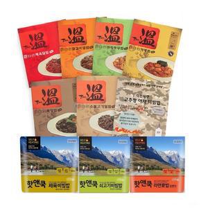 핫앤쿡 더온발열도시락 발열전투식량 간편식 즉석밥 비상식량 등산 낚시 캠핑 따뜻한 야외도시락밥
