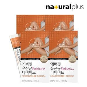 [에버핏] 유산균 다이어트 14포 4박스 / 모유유래 유산균 가르시니아