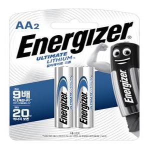 에너자이저 얼티메이트 리튬 건전지 AA 2입