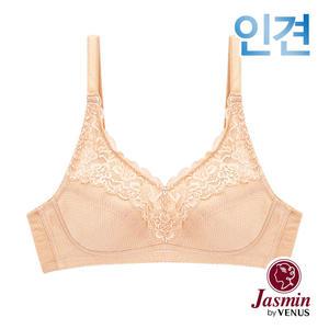 [자스민by비너스]인견 노와이어 풀컵 홑겹브라1종(JBR1265)80A-95C컵