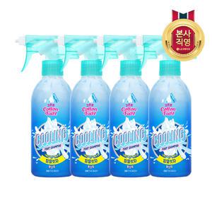 온더바디 코튼풋 발을씻자 풋샴푸 쿨링 발샴푸 385ml 4개