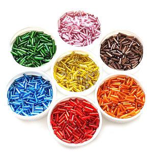 ALL 비즈재료 씨드비즈 길이 6mm 글래스 막대시드 100g 한팩