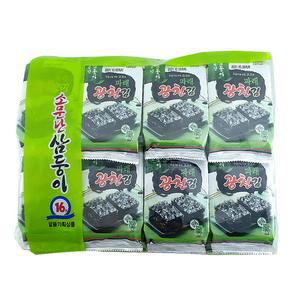 [소문난삼부자] 삼둥이 파래광천도시락김 총 32봉 (4g x 32봉)