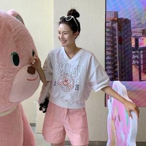 [메이블루] 스마일 와샤 반팔맨투맨