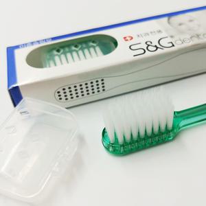 국산 치과칫솔 S&G 성인 이중슬림모,고급모,교정모 / 어린이 곰돌이,고급모 1박스12개