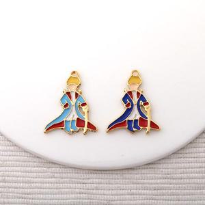 싼비즈 [7281-10]에폭펜던트 어린왕자 17x21mm 골드 ,1개