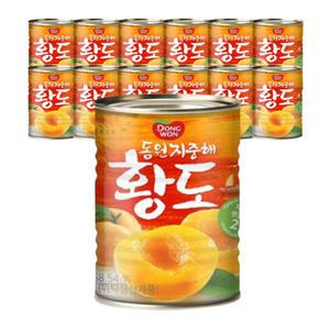 동원 황도 복숭아 캔 통조림 410g 24캔