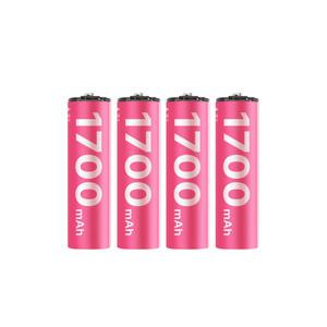 C타입 AA건전지 1.5V 4개입 충전지 1700mAH 리튬이온 리필 충전식 배터리 디지털도어락 초인종 충전용