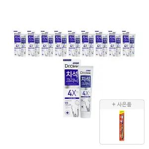 2080 닥터크리닉 치석 치약, 140g, 10개 + 증정(토탈케어 칫솔, 일반모, 1개)