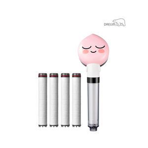 대림바스 깔따구 유충제거 디클린 카카오 샤워기(어피치)+리필필터(4개입)SET