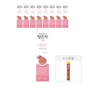 2080 청은차 수 치약, 120g, 9개 + 증정(토탈케어 칫솔, 일반모, 1개)