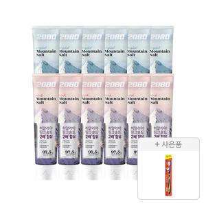 2080 퓨어플러스 크리스탈솔트 치약 150g, 6개+핑크솔트 치약 150g, 6개+증정(토탈케어 칫솔, 일반모, 1개)