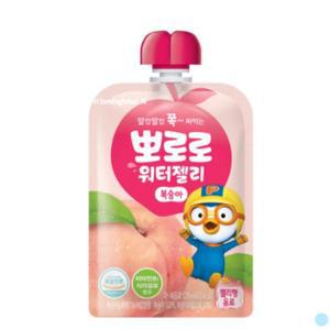 [기타]팔도 뽀로로 어린이 유아 간식 워터젤리 복숭아 20개