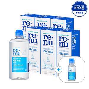[바슈롬][공식] 리뉴 후레쉬 렌즈세척액 500ml x6개 (+60ml)