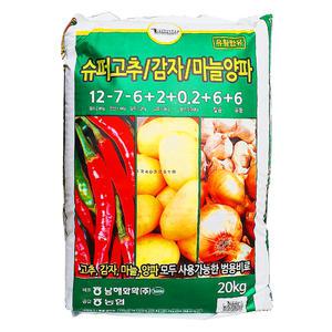 슈퍼고추/감자/마늘양파 20kg 복합비료 밑거름