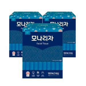 모나리자 미용티슈 180매 3개입 3개