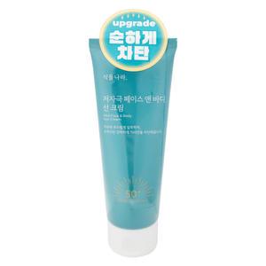 식물나라 저자극 페이스 앤 바디 저자극 선크림 자외선차단제 150ml 1개