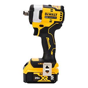 디월트 DCF911P2T 20V 컴팩트 임팩트렌치 1/2인치  5.0Ah, 배터리 2개
