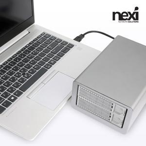 USB3.1 C타입 2베이 데이터 스토리지 NX768 [H@lu]