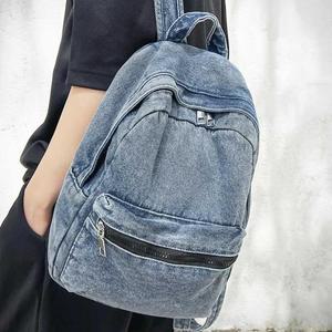 [LFOPV78J_4A]여자 데님 청가방 베이직 심플 여행용 캐주얼