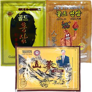골드 홍삼 인삼 산삼 한방 패드 패치 붙이는 파스형 3팩 세트
