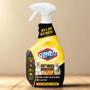 유한락스 펫메스 리무버 750ml 2개 반려동물 주변 냄새 및 얼룩제거