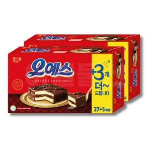 알뜰형 오예스(27+3입) 900g x 2박스 대용량 (총 60개)