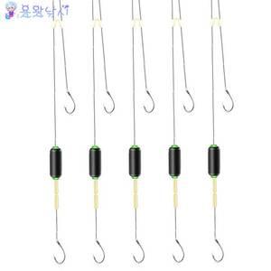 이스니 외통낚시바늘 엉킴방지봉포 2본5조 민물 용왕낚시