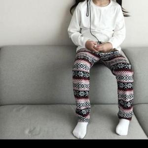 [BZJL52K2_4C]여성 팬츠 레드 융 눈꽃 XL