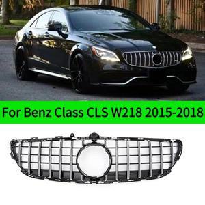 전면 라디에이터 그리드 범퍼 그릴 바디 키트, 메르세데스 벤츠 CLS 클래스 W218 2015-2018 GT R 스타일,