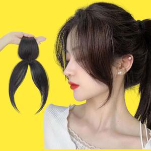 풍성한 윗머리 볼륨피스 부분 가발 인모부분가발