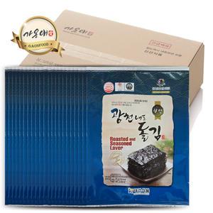 [가온애] 광천김 재래 전장돌김 (20봉) 1박스 / 김 광천 돌김 재래김 전장김 구운돌김  김1박스