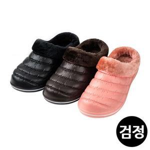 [JHQRMSBQ_4B]슬리퍼 실내화 (검정) 방한화 (택1)