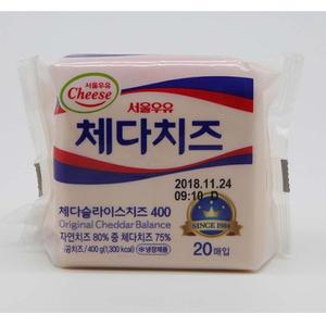 [JH42SP8T_52EC]진한 식료품 체다치즈 20매 400g