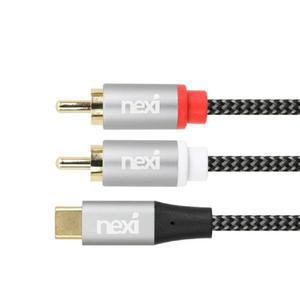USB C타입 DAC 칩셋 고급형 2RCA Y형 변환 앰프 스피커 오디오 사운드 컨버터 케이블