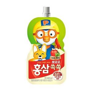 뽀로로 홍삼쏙쏙 사과매실 100mlx10팩.