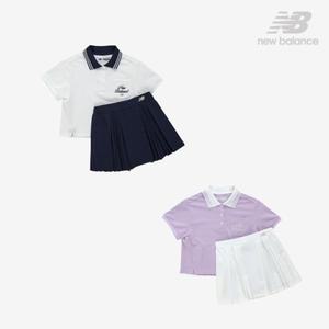 [롯데백화점]뉴발란스 여아 카라 스커트 셋업 NK9YF2802G